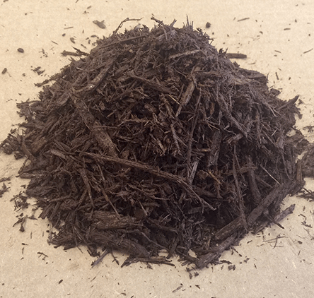 Dark Brown Color Enhanced Mulch